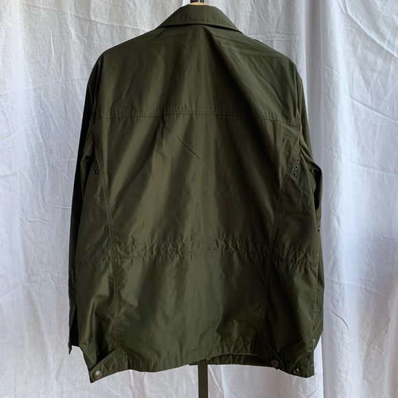 Polo Ralph Lauren Zip Down Combat Green Raincoat Jacket - Picture 2 of 12